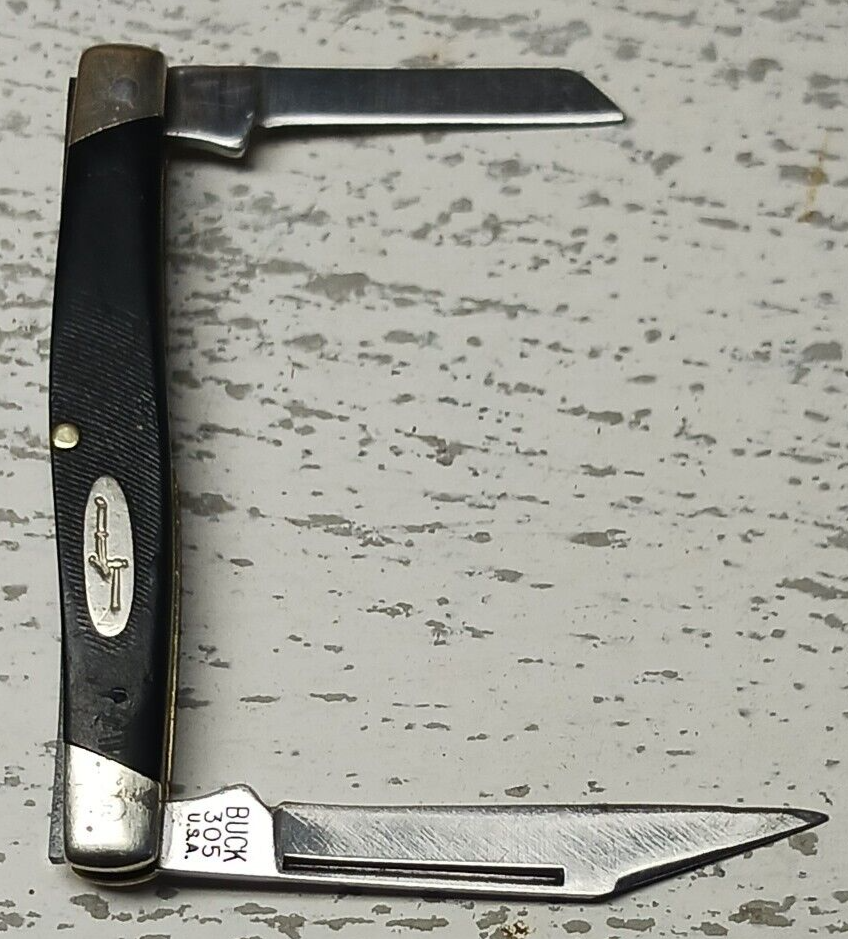 Vintage BUCK 305 USA “Lancer” Pocket Knife Made by Camillus Scarce Pre