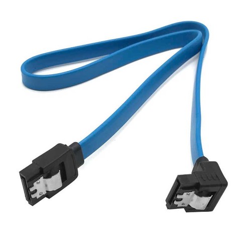 Lot de 87 Câble SATA 3.0 Angle Noir ou Bleu 40cm pour Disque Dur - Photo 16/20