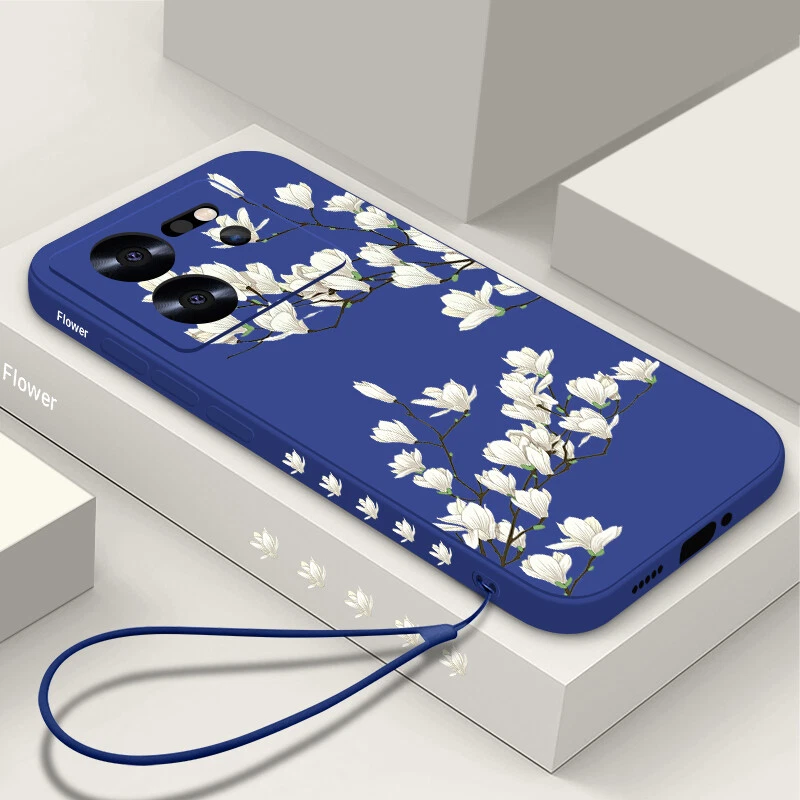 Shockproof Flower Lanyard Phone Case for Xiaomi Redmi Note 13T 12 11 Pro  