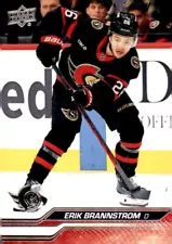 2023-24 Upper Deck Hockey #593 Erik Brannstrom Ottawa Senators Ext Series