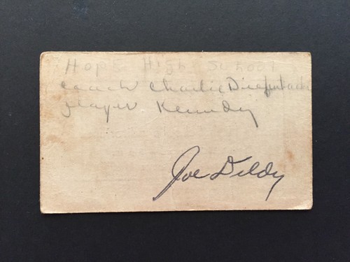 HOPE ARKANSAS HIGH SCHOOL 1945 TICKET SIGNED BY JOE DILDY ALABAMA FOOTBALL  - Picture 2 of 2