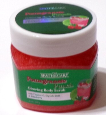 The Spathecary Pomegranate Punch Glowing Facial Body Scrub 6 Oz