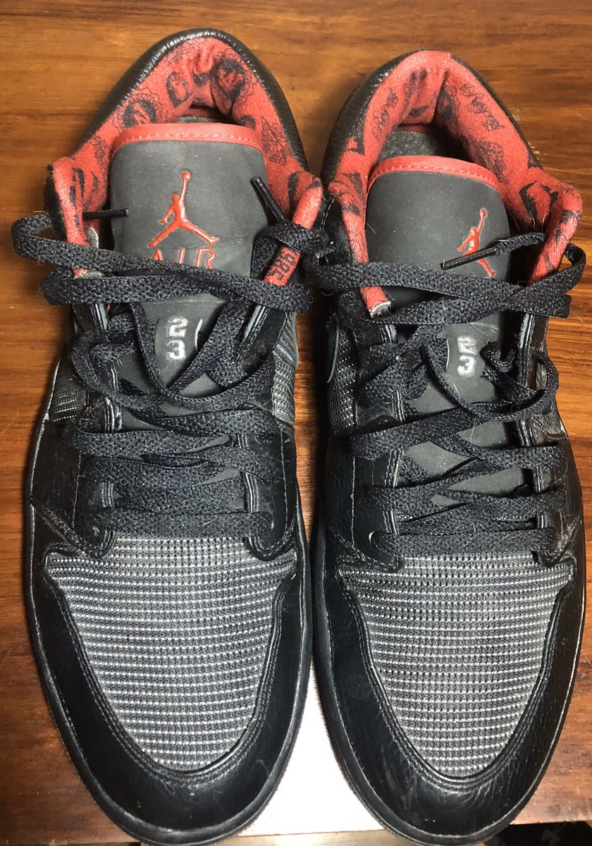 Nike Jordan Retro 1 Low Red/black Men's Size 12 Preowned With Box