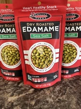 Seapoint Farms Edamame Dry Roasted Soybeans Sea Salt, Healthy Bag Snack 2 Bags