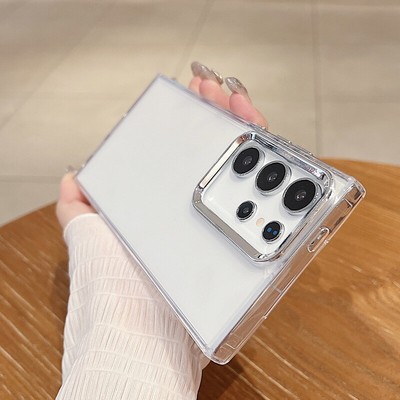 For Samsung S24 Ultra S23 S22 A15 A55 A35 Clear Soft TPU Shockproof Case Cover