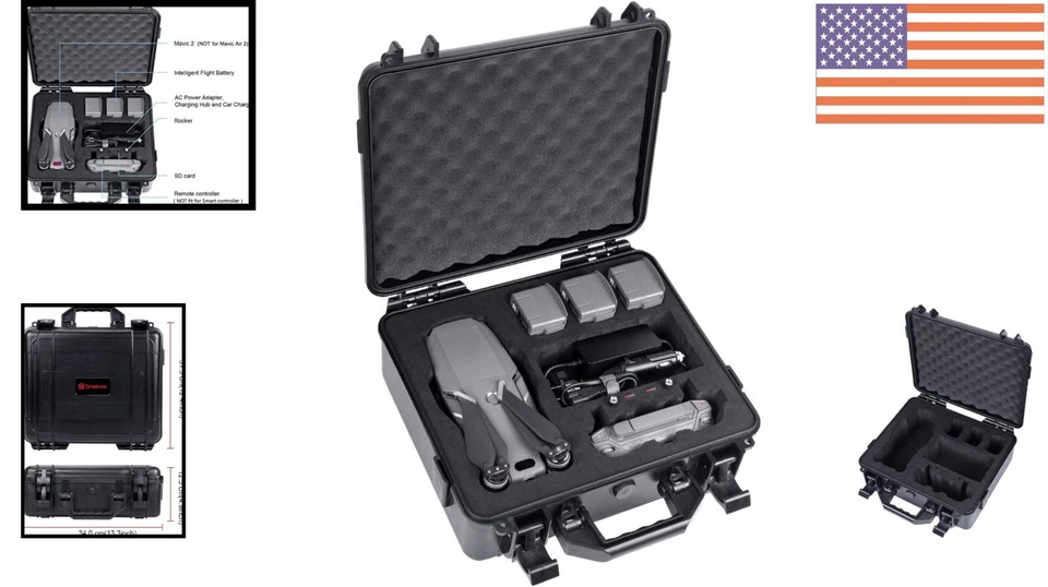 High-Density ABS Hard Case for DJI Mavic 2 Pro/Zoom - Ultimate Protection - Image 2 of 4