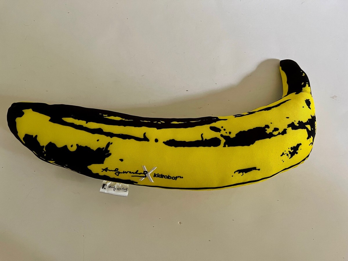 Andy Warhol KIDROBOT Pop Art Yellow Banana Medium 14 Andy Warhol KIDROBOT Pop Art Yellow Banana Medium 14