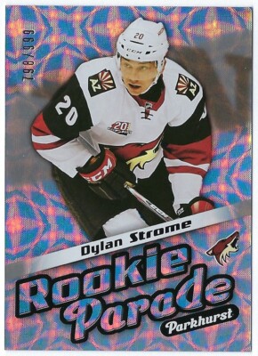 2016/17 Parkhurst Rookie Parade card# RP21 of Dylan Strome