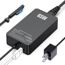 65W Surface Laptop Studio Pro Charger For Microsoft Surface Pro 9, 8, 7, 6, 5, 4