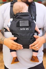 Tactic Military Inspired Baby Toddler Carrier Sling - (Black) by Tactic Ops
