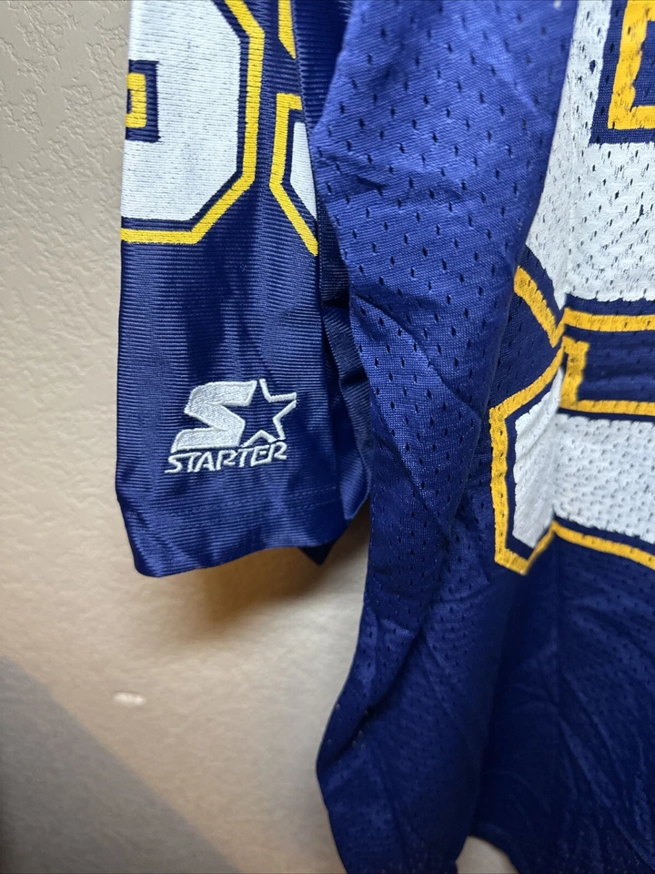 Camiseta deportiva vintage de los San Diego Chargers Junior Seau #55 azul marino NFL talla 48/L para principiantes Foto 4 de 4
