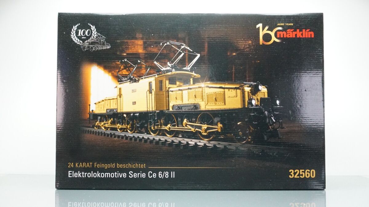Marklin 24K Gold Limited 32560 Class Ce 6/8 II SBB Crocodile Marklin 24K Gold Limited 32560 Class Ce 6/8 II SBB Crocodile