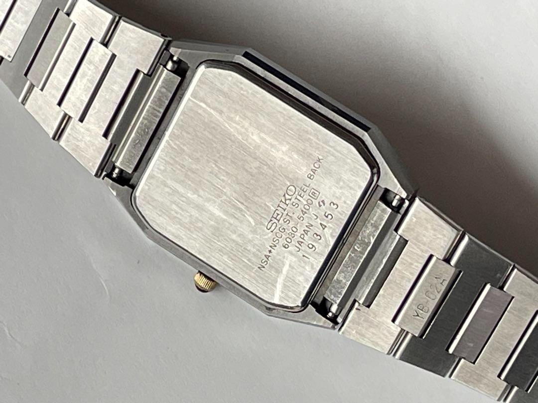 SEIKO DOLCE 6030-5400 NSA-NSCG Dress Watch Wristwatch Square Men