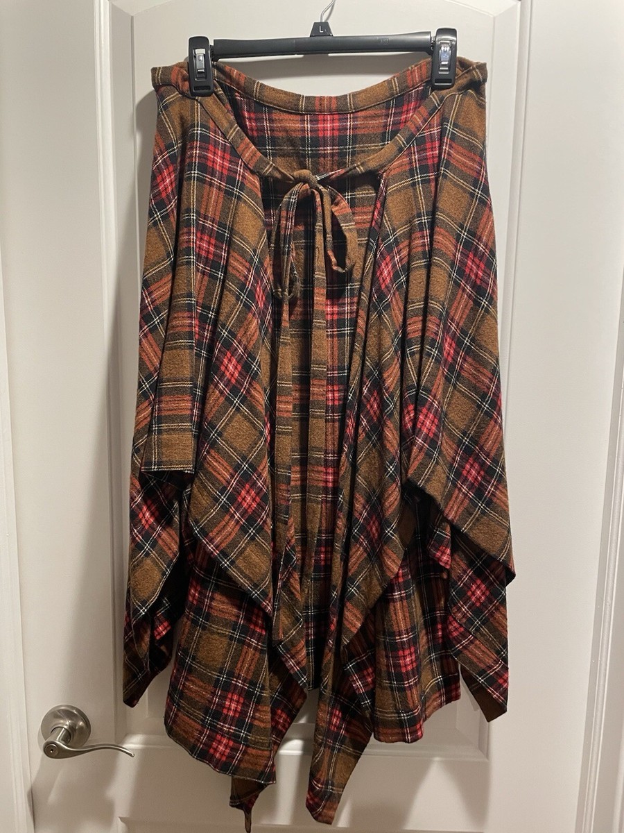 Vivienne Westwood Red/Brown Plaid Skirt Size 8 Used From