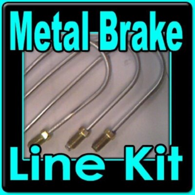 Brake line kit fits Jeep Jeepster 1967-1968-1969-1970-1971 with manual brakes