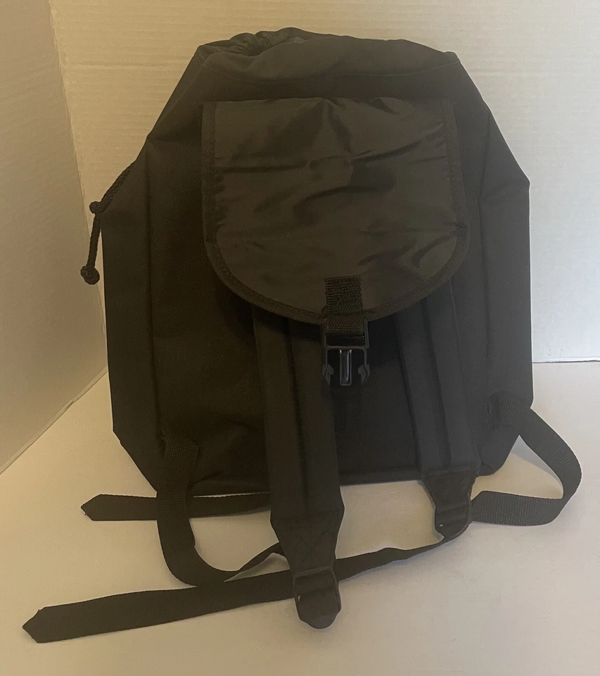 Eastsport Outdoor Company Mochila Negra Senderismo Escuela Caza Gamuza Borde Lazo Foto 4 de 4