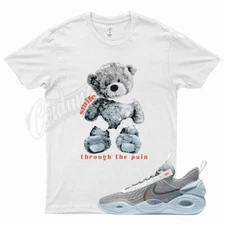 White SMILE T Shirt for N Cosmic Unity Space Hippie Particle Grey Blue Max