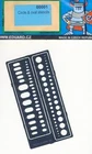 Eduard Small Oval Covers Circles Engraving Template Stencils 1:87/72/48/35