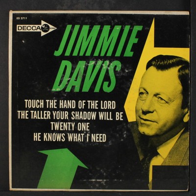 JIMMIE DAVIS: jimmie davis DECCA 7'' Single 45 RPM