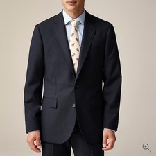 J.Crew Ludlow Jacket in Loro Piana Super 120s Wool Dark Navy Style 16563 Ho 10 