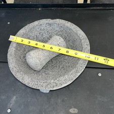 Molcajete? Morzos de piedra tradicionales mexicanos roca volcánica (por favor Red Desc)