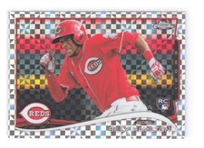 2014 Topps Chrome Billy Hamilton X-Fractor Parallel Rookie Card RC 75 Reds