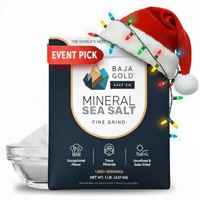 #ad Baja Gold Mineral Sea Salt Fine Grind 1 Lb. Bag Free Shipping New $23.79