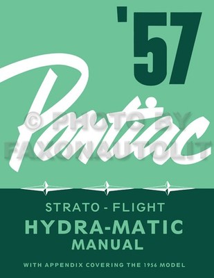1957 Pontiac Hydra-Matic Getriebe Shop Manuell Automatisch Tranny Reparatur Buch