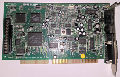 Creative Sound Blaster Pro 2: CT1600 - ISA Plug-In Internal Sound Card, Stereo