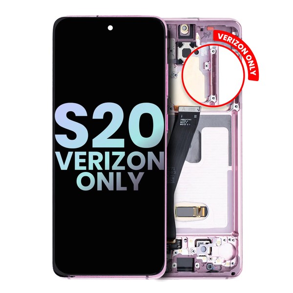 Oled-Display Mit Rahmen FüR Samsung Galaxy S20 5G (Verizon 5G Uw, Nur Rahmen) (S-image