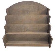 Stepped Display Rack 4-Tier Postcard Display Rack Space-Saving for Craft Fairs