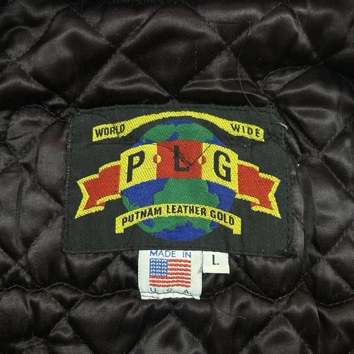Vintage 90s Indian Motorcycles Bomber Varsity Jacket Leather Wool Size Medium image 8