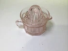 vtg pink depression glass juicer And Dispenser.