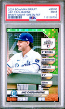 2024 BOWMAN DRAFT BOWMAN DRAFT NIGHT GREEN REF. #/99 #BDN5 JAC CAGLIANONE PSA 9 