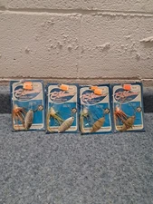 4 Vintage Blakemore Spider Leg Spinnerbaits 3/8oz Hammered Willow Blades Rare!!