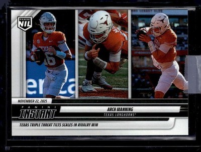 ARCH MANNING RC 2025-26 Panini Instant PR:463 Pre-ROOKIE #AME Texas Tr ID:159531