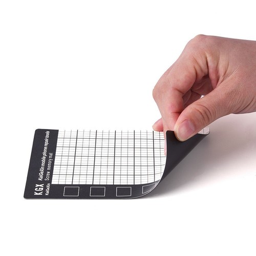 1x Magnetico Vite Memoria Tappetino Strumenti Cellulare Riparazione Progetto New - Zdjęcie 9 z 9