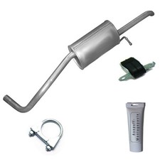 Endtopf Topf  Schalldämpfer Auspuff + Mont. fur Skoda Fabia 1.2 Kombi  6Y5 545