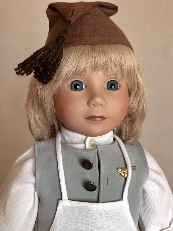 Plush Bear family STEIFF Boy Puppe Doll WISHING TABLE  20” Tischlein Deck Dich