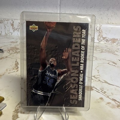 Upper Deck 1992-93 Shaquille O'Neal Orlando Magic #177 Season Leaders Insert