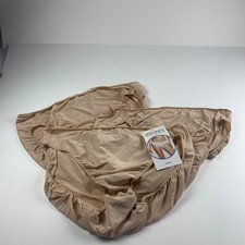 Jockey Women's 3-Pack No Panty Line Promise Stretch Hip Bikini Beige Size 7L NWT