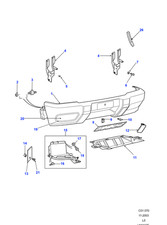 Land Rover Genuine Stoneguard Front Bumper Fits Discovery 2 1998-2004 DXC100210