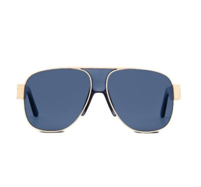 NEW AUTHENTIC DIORSIGNATURE A3U B0B0 Gold / Blue SHIELD DIOR  display picture 1