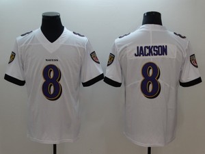 Lamar Jackson Baltimore Ravens 8 Men S Stitched White Vapor