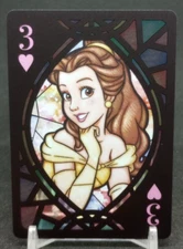 2021 Tenyo Disney Stained Glass Playing Cards Disney Beauty and the Beast Belle
