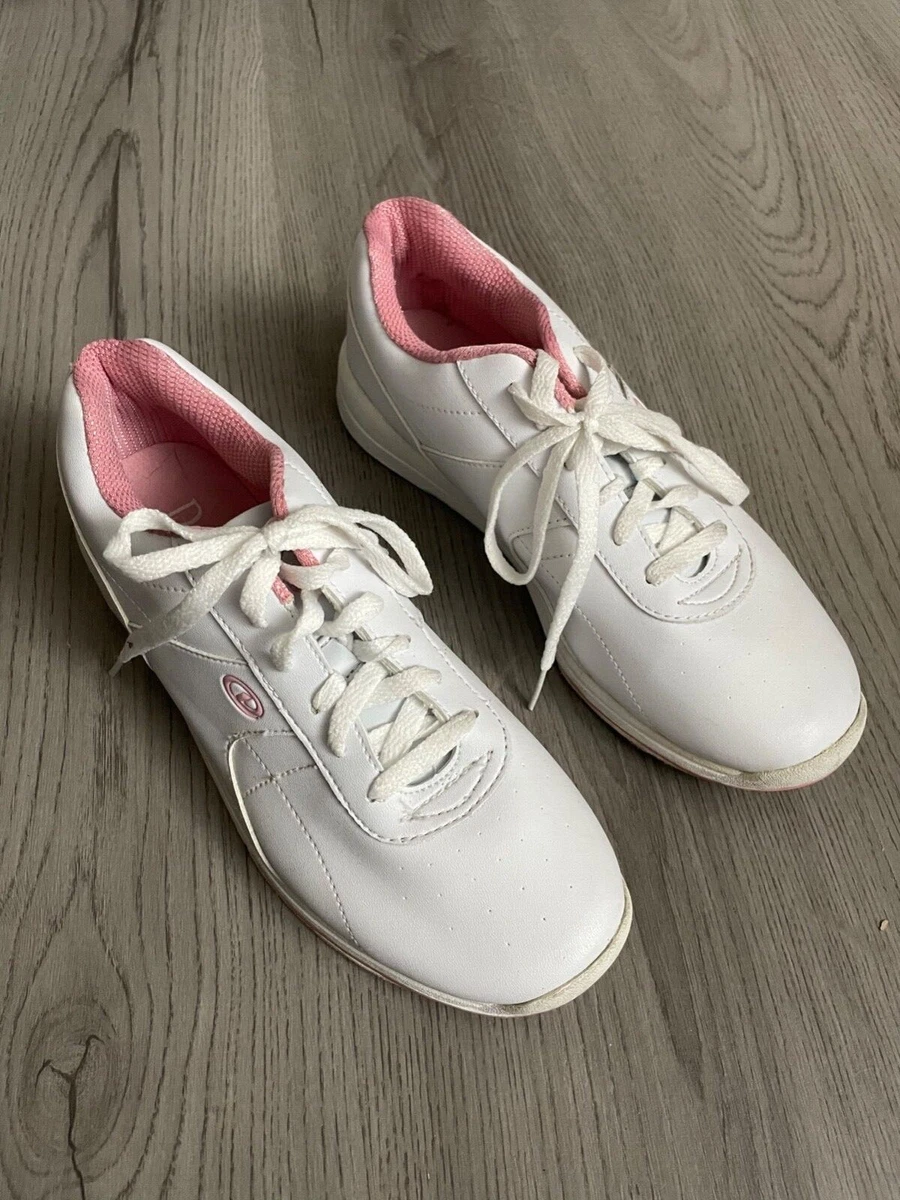 Dexter Slide Rite Bowling Shoes Womens Size 9M White and Metallic