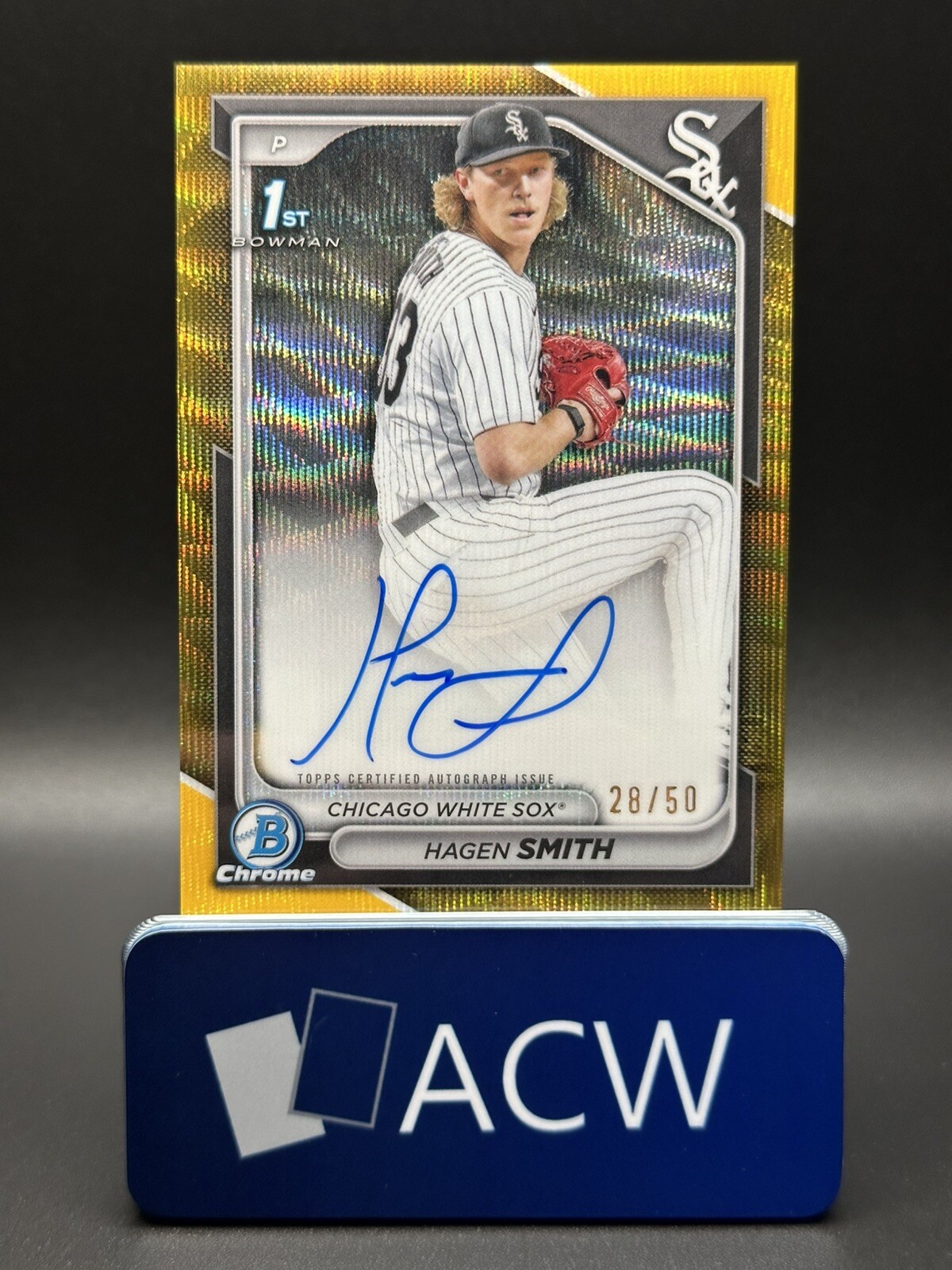 Hagen Smith - 2024 Bowman Draft 1st Chrome Refractor AUTO 🔥 GOLD /50 🔥 H80