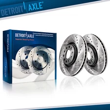 12.28" Front Drilled Brake Rotors for Audi A3 TT Quattro Volkswagen Jetta Passat