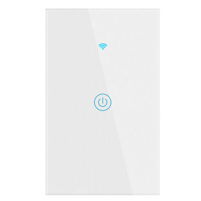 1/2/3/4 Gang WiFi Smart Wall Touch Light Switch Glass Panel for Alexa/Google APP