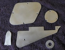 Gibson /Les Paul Pickguard and complete cover set -UN-polished ALUMINUM